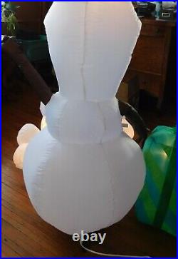 NEW 6' Gemmy Disney Frozen Olaf Snowman Snowgies Scene Airblown Inflatable Light