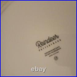 NEW Collectors BOX S/8 Pottery Barn Reindeer 11 dinner plates