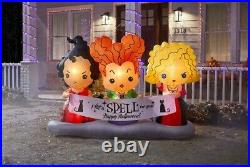 NEW Disney 4.5 ft Hocus Pocus Sisters Scene Air Blown Halloween Inflatable