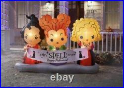 NEW Disney 4.5 ft Hocus Pocus Sisters Scene Inflatable Halloween IN HAND