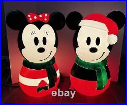 NEW Disney Holidays 2022! Mickey Mouse and Minnie Mouse Blow Mold 22 (SET OF 2)