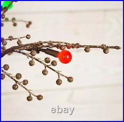 NEW GE 5´ Ft Tall Winterberry Christmas Tree with200 Sugar Plum Color LEDs