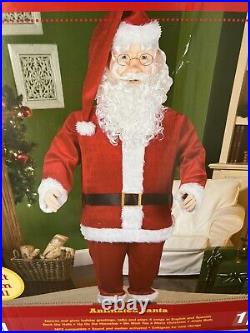 NEW! Holiday Time Life Size Dancing/Singing Santa 5.8 feet tall FREE SHIPPING