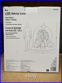 NEW Home Accents Holiday 6 ft. LED Nativity Scene Inflatable Christmas New Gemmy