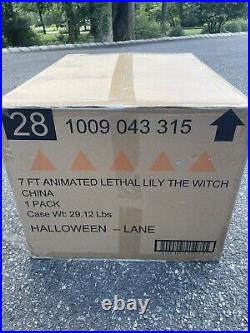 NEW Home Accents Holiday Lethal Lily Witch 7 Ft Animated LED Halloween Depot