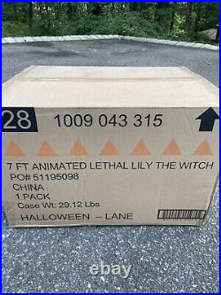 NEW Home Accents Holiday Lethal Lily Witch 7 Ft Animated LED Halloween Depot