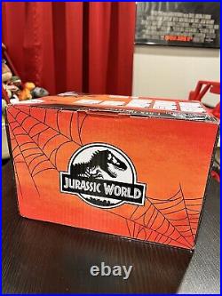 NEW Jurassic Park World Halloween Inflatable Lights Up T-Rex Skeleton 7 ft Tall