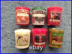 NEW Lot of 6 Yankee Candle Christmas Holiday Scent 1.75 oz Votives
