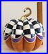 NEW_Mackenzie_Childs_10_5_Tall_FAIRYTALE_COURTLY_CHECK_PUMPKIN_Hand_Painted_01_nd
