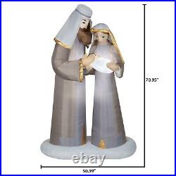 NEW Outdoor Inflatable Christmas Nativity Scene 6.5ft Tall gemmy holiday time