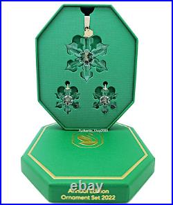 NEW SWAROVSKI Annual Edition Christmas Snowflake Ornament Set With Box 5634889