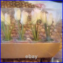 NEW S/8 Pottery barn potted tulip flower placecard holder EASTER Spring