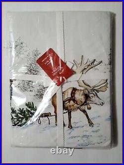 NEW Williams Sonoma Snowman Christmas Tree Skirt 70 Diameter