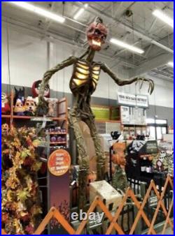 NIB 12' Ft Pumpkin Inferno Skeleton Halloween Home Depot LOCAL PICKUP ONLY