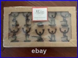 NIB Pottery Barn 10 LORDS A LEAPING Placecard HOLDERS 12 DAYS OF CHRISTMAS
