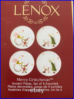 NIB Set of 12 Lenox Merry Grinchmas Accent Plates Grinch Christmas