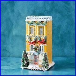 NWT Anthropologie George & Viv Light-Up Holiday Village Bakery Row House