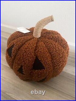 NWT Pottery Barn Halloween Jack-O-Lantern Pumpkin Pillow