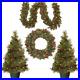 National_Pre_Lit_White_LED_Lights_Holiday_Christmas_4_Piece_Set_Garland_Wreat_01_rr