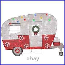 National Tree Company 32 2D Pre-Lit Christmas Camper Bus