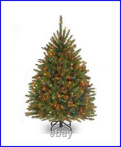 National Tree Company Dunhill Fir 4.5 Foot Christmas Tree with Lights (Open Box)