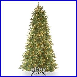 National Tree Company Feel Real 6.5 Ft Artificial Prelit Christmas Tree with Base