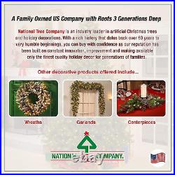 National Tree Company Pre-Lit Holiday Christmas 4-Piece Set Garland, Wreath an
