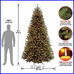 National Tree Company Prelit 9 ft North Valley Spruce Artificial Christmas Tree
