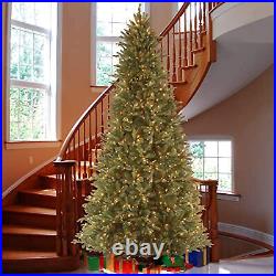 National Tree Company Tiffany Fir 9' Large Slim Prelit Artificial Christmas Tree