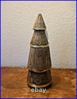 New Anthropologie Large Lowell Wooden Tree Candle