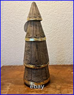 New Anthropologie Large Lowell Wooden Tree Candle
