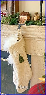 New Anthropologie Terrain Chunky Knit Stocking Christmas Tree Green