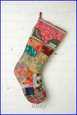 New Anthropologie's sister co. Free People FP One Big Vintage Quilted Stocking