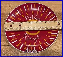 New Crate And Barrel Twelve Days Of Christmas Plates Metal Red Holder