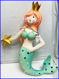 New Glitterville X Large Christmas Tree Sea Green Mermaid Ornament Decoration