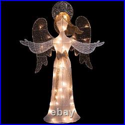 Northlight 49.25 LED Lighted White and Gold Angel Christmas Decoration