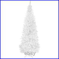 Northlight 6.5' White Georgian Pine Slim Artificial Christmas Tree, Unlit