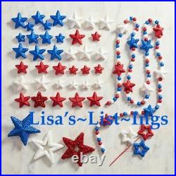 Nwt Pier 1 Imports Patriotic Stars & Berry 21 Wreath 4th Of July America USA