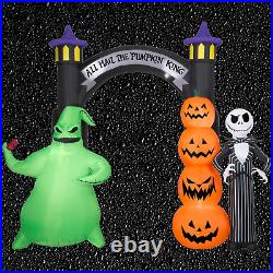 Oogie Boogie Halloween Airblown Inflatable Archway Jack Skellington 10 Ft Gemmy