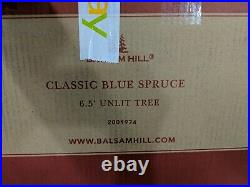 Open Balsam Hill Classic Blue Spruce 6.5' Tree Unlit Christmas Kwanza Hanukkah