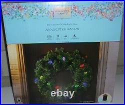 Orchestra of Lights C9 LED Lighted Wreath Color Changing Christmas & WIFI HUB