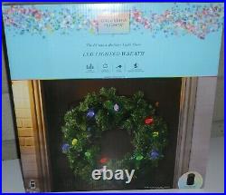 Orchestra of Lights C9 LED Lighted Wreath Color Changing Christmas & WIFI HUB