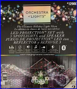 Orchestra of Lights LED Projection Set with 3 Spotlights & Speaker Gemmy