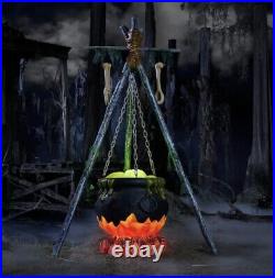 Outdoor Halloween Decorations 5ft LED Bubbling Cauldron