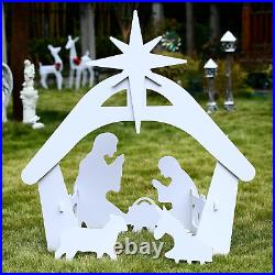 Outdoor Nativity Scene Holy Family Nativity Set Yard Sign Christmas Decoration