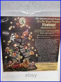 PEANUTS Halloween Tabletop Tree With Over 35 Lights with COA