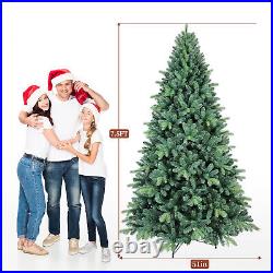 PE+PVC Blue Spruce Artificial Christmas Tree with Lights Foldable