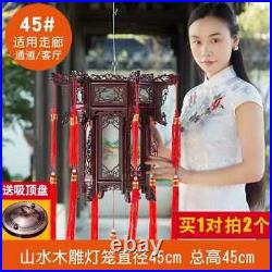 Palace Lantern Carved Wooden Chinese Lantern Balcony Red Outdoor Decoracion