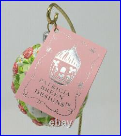 Patricia Breen PINK BUNNY GIRL EASTER MEDALLION ORNAMENT TAG SIGNED by BREEN