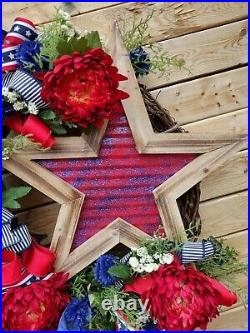 Patriotic Wreath, Memorial Day Wreath, Veterans Wreath, 4th of July Wreath
